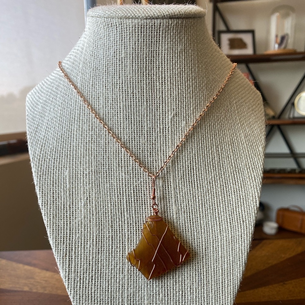 Sea glass necklace